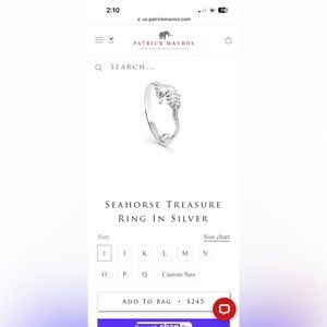 patrick mavros ring from London UK. gently used